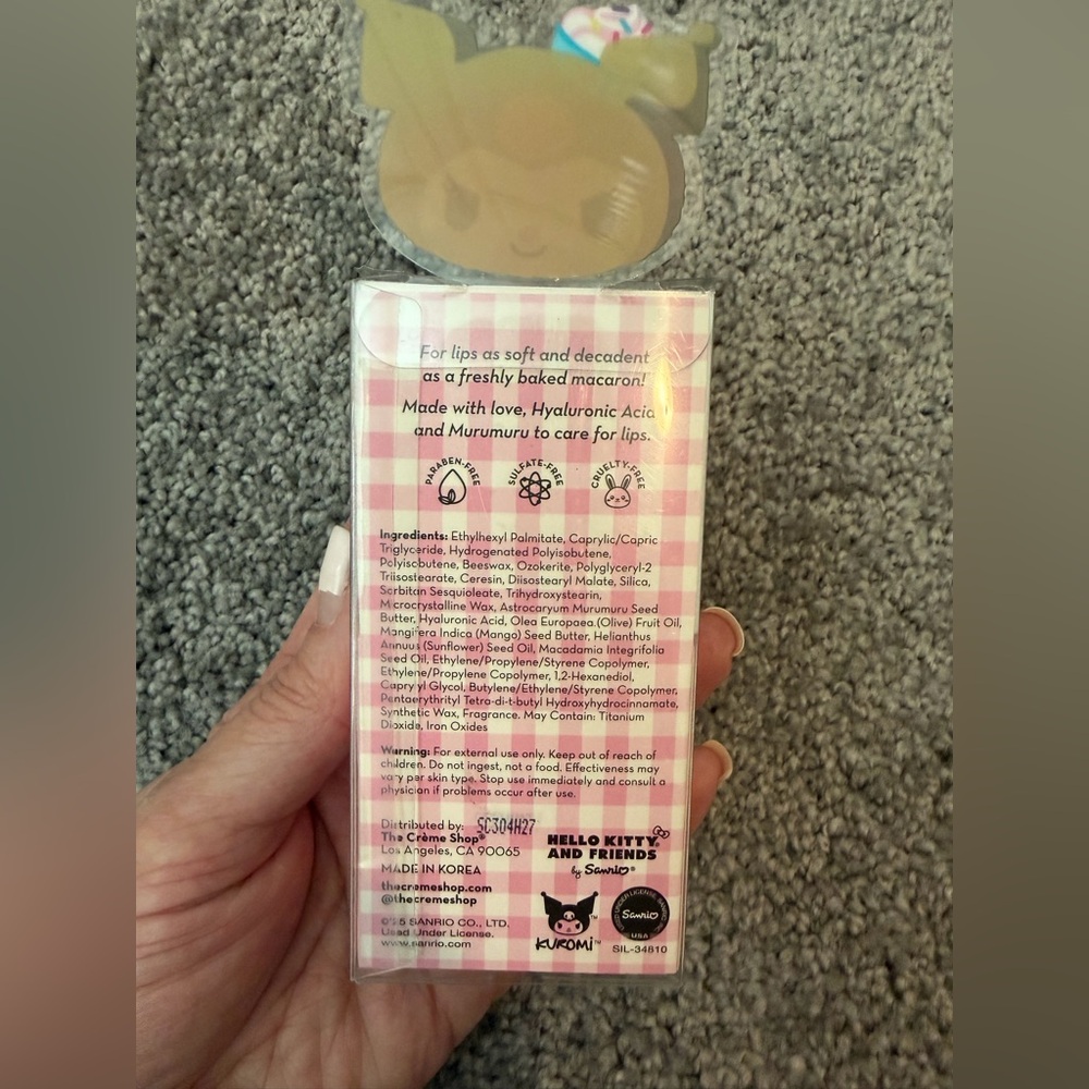 HELLO KITTY & FRIENDS - Chocolate Strawberries Lip Balm & Anniversary Plush NWT - Picture 5 of 6
